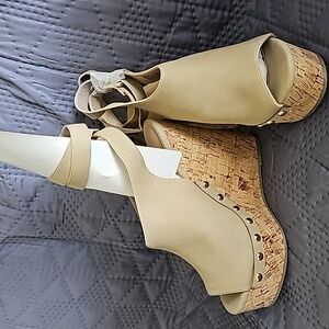 Wedge Nude Sandal
